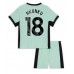 Tanie Strój piłkarski Chelsea Christopher Nkunku #18 Koszulka Trzeciej dla dziecięce 2023-24 Krótkie Rękawy (+ szorty)